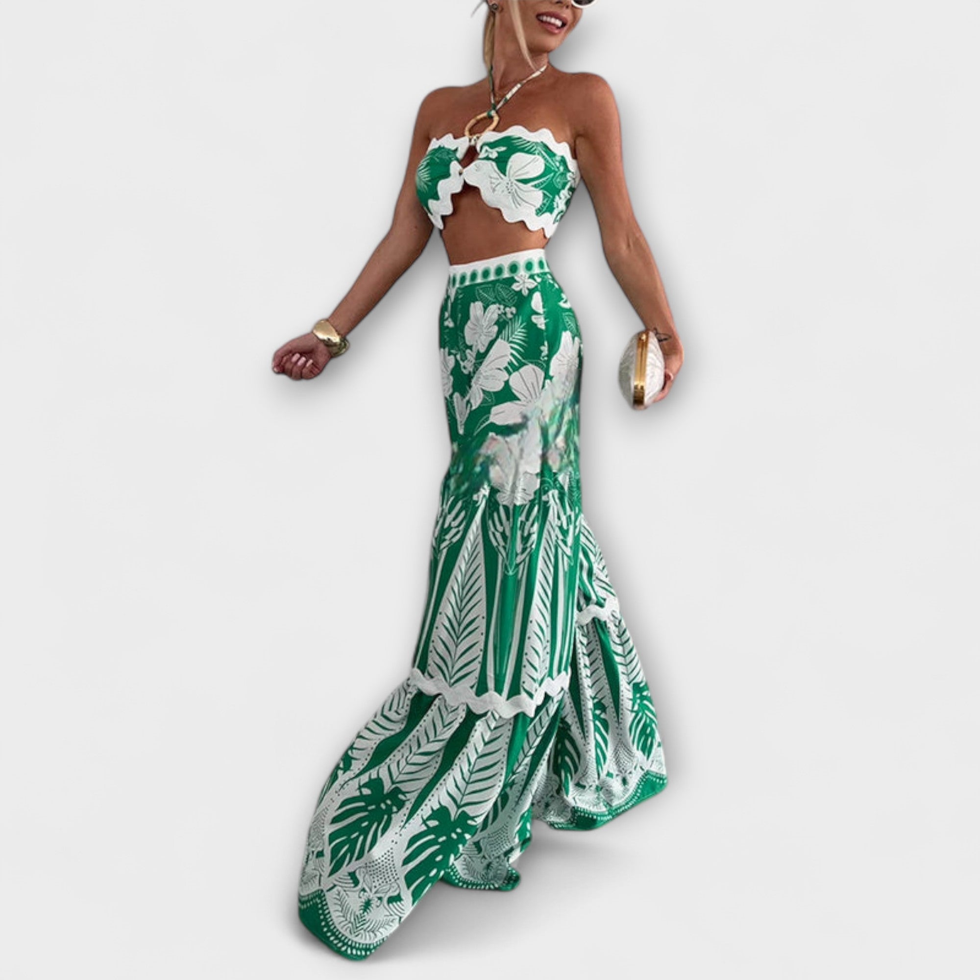 Zella - Cassie Conjunto de Anillos para Halter con Ribete Ric Rac